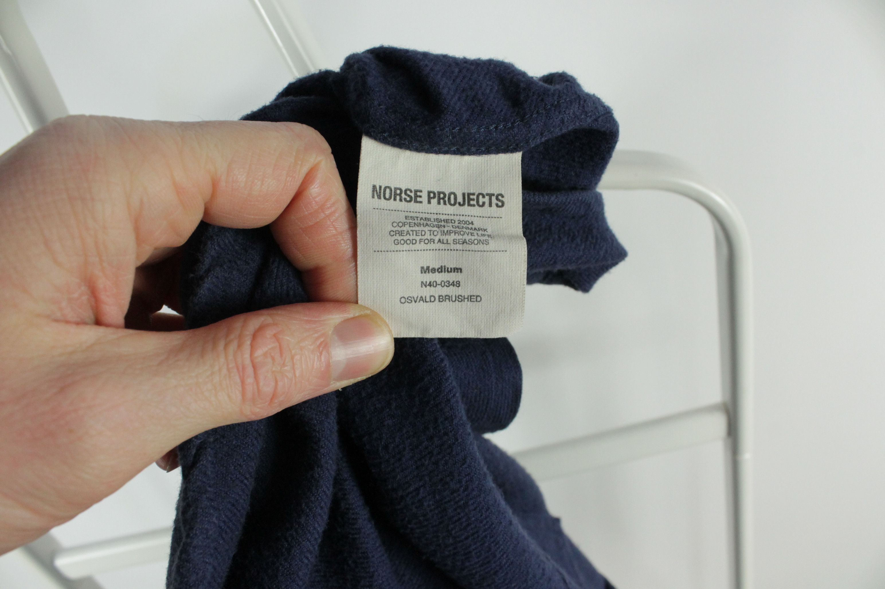 Norse Projects Norse Projects Osvald Brushed Blue Flannel Shirt Size US M / EU 48-50 / 2 - 9 Thumbnail