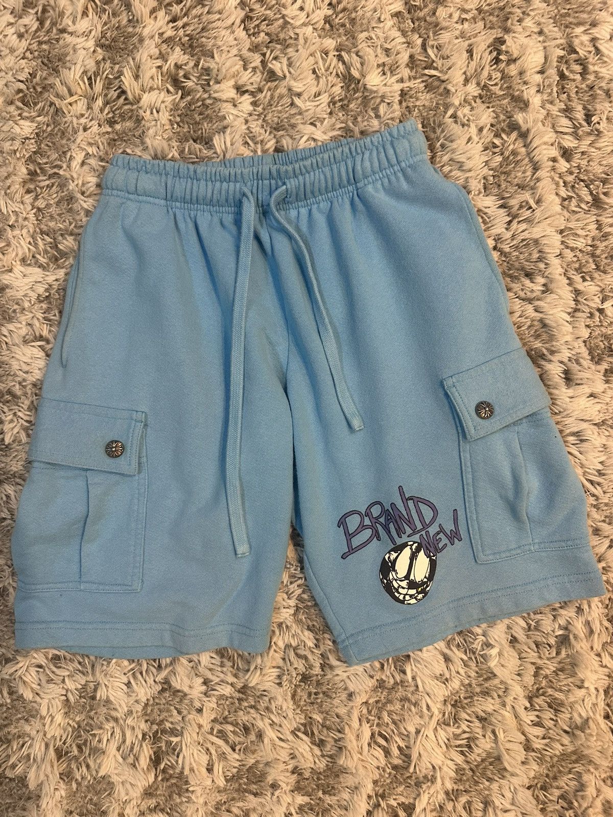 Chrome Hearts CHROME HEARTS Size XL Mattyboy graffiti blue shorts