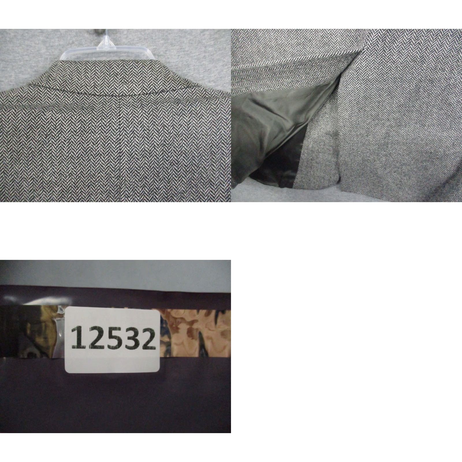 Brooks Brothers Brooks Brothers 346 Blazer Jacket 40 Men's Lambswool Gray Herringbone Notch Lapel Single-Breasted Two-Button Sport Coat Wool Mens Size 40R - 9 Thumbnail