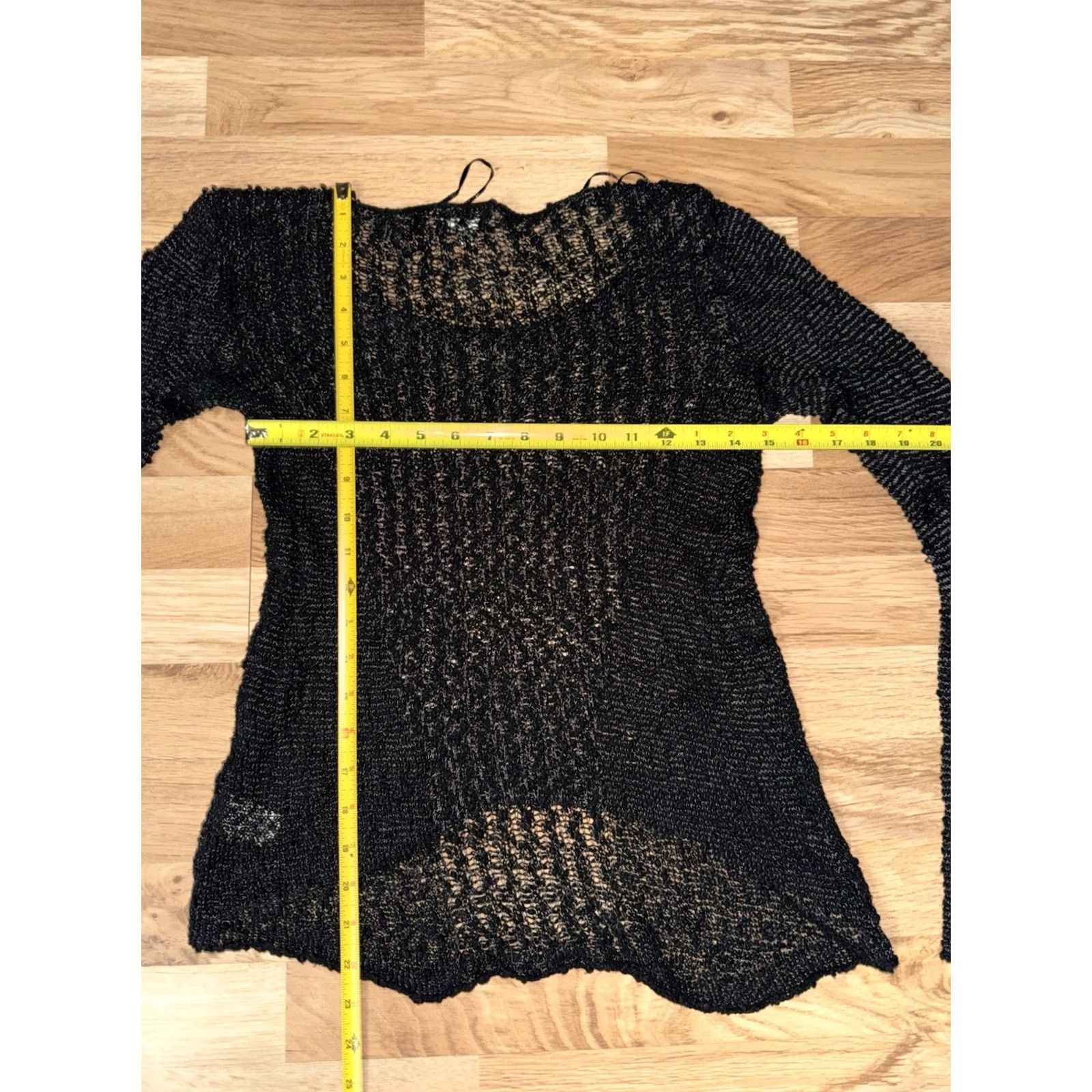 Vintage VINTAGE Mudd Blouse Black Sheer S Long Sleeve Y2K Bella Swan Core GUC Size S / US 4 / IT 40 - 4 Thumbnail