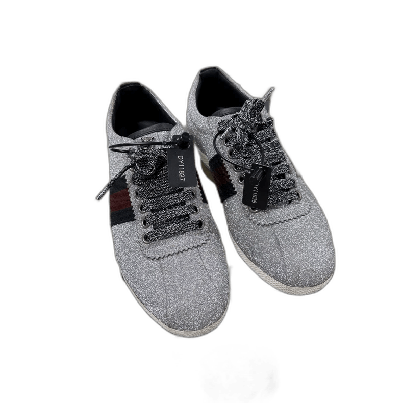 Gucci Gucci Silver Sparkling Sneakers Size 36 Size US 6 / IT 36 - 1 Thumbnail