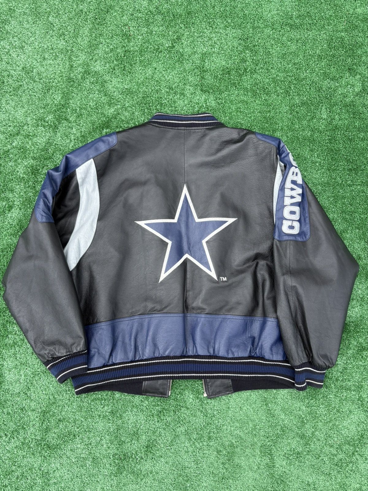 G-III Vintage Dallas Cowboys G-III Carl Banks Leather Jacket Size US XL / EU 56 / 4 - 2 Thumbnail