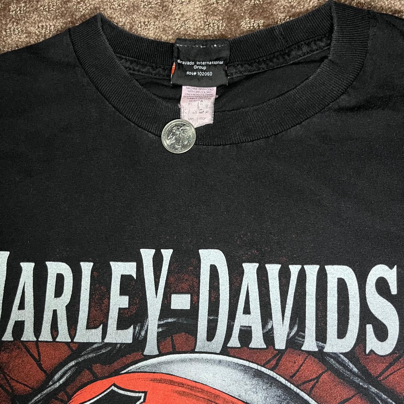 Harley Davidson 💀 Harley-Davidson “Skull Biker” Graphic Tee – Size XL Size US XL / EU 56 / 4 - 3 Thumbnail