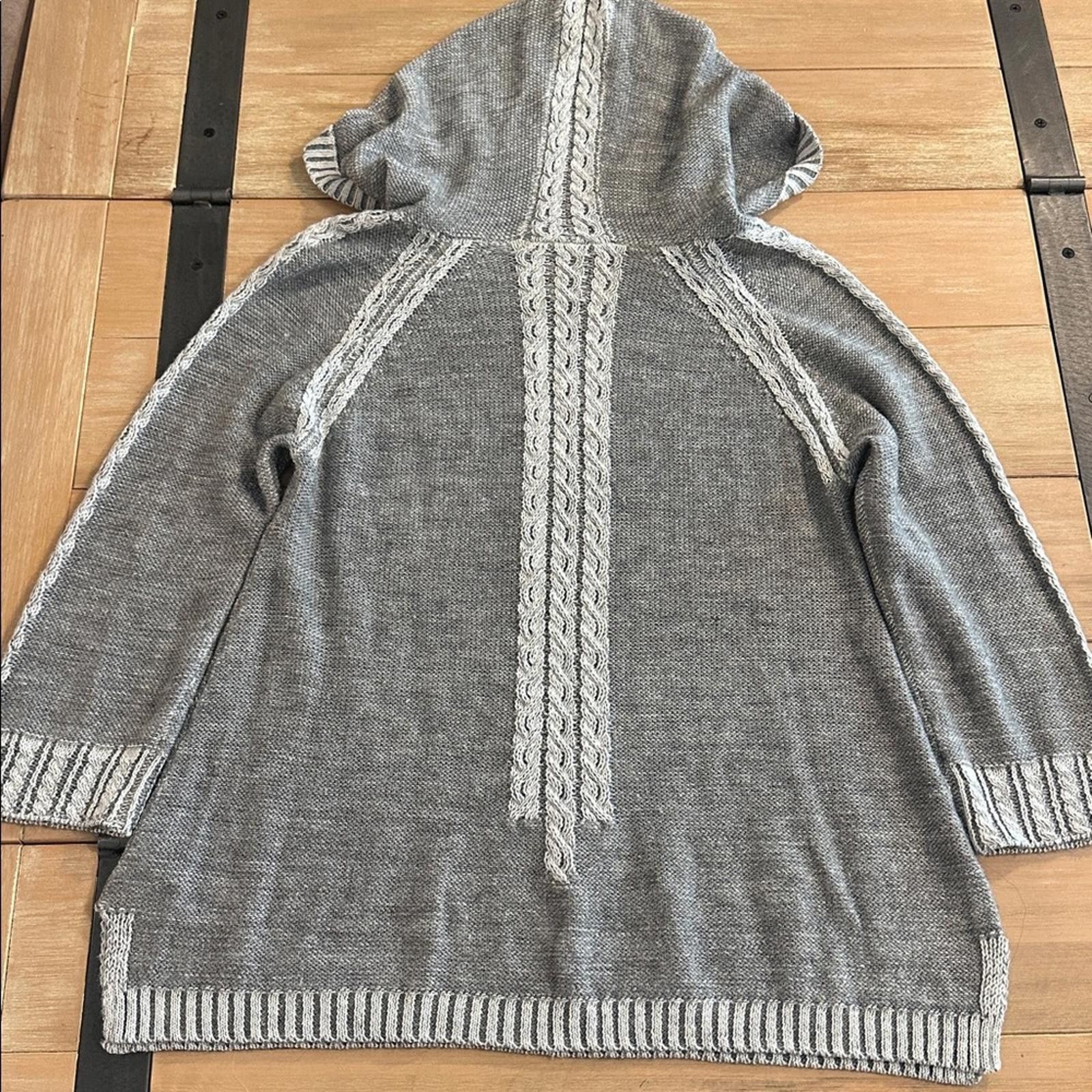 Other Anthro Far Away Small Channel Knit Sweater Wool Linen EUC Size S / US 4 / IT 40 - 5 Thumbnail