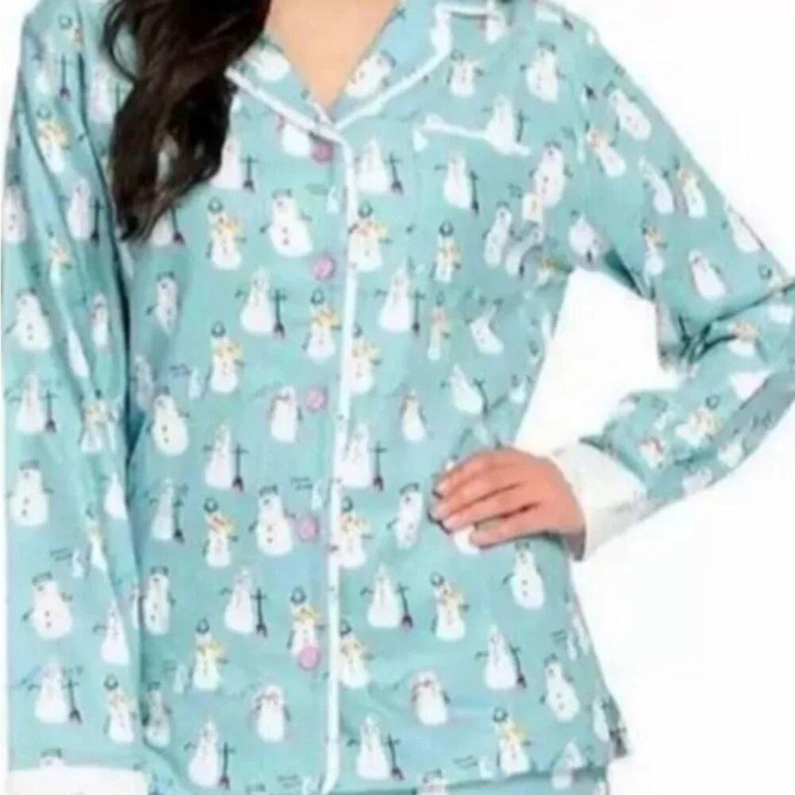 The Unbranded Brand MunkiMunki snowman pajama set, size XL Size XL / US 12-14 / IT 48-50 - 5 Thumbnail