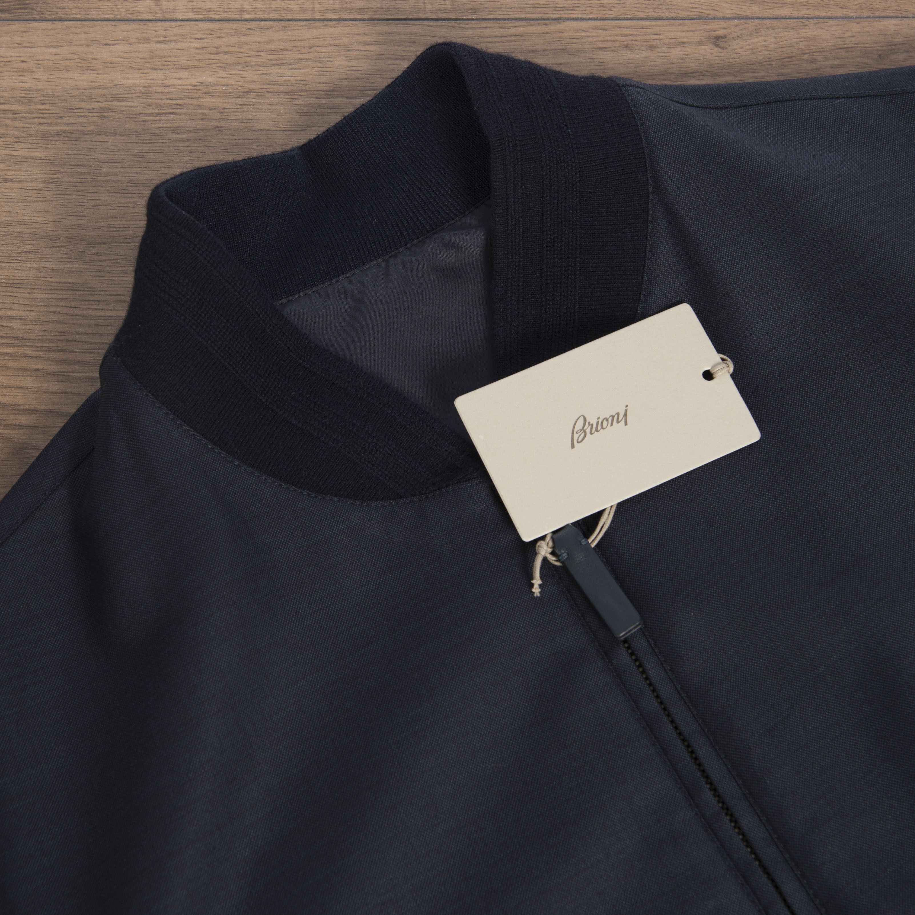 Brioni Reversible Blouson Jacket In Navy Blue Virgin Wool & Nylon Size US M / EU 48-50 / 2 - 5 Thumbnail