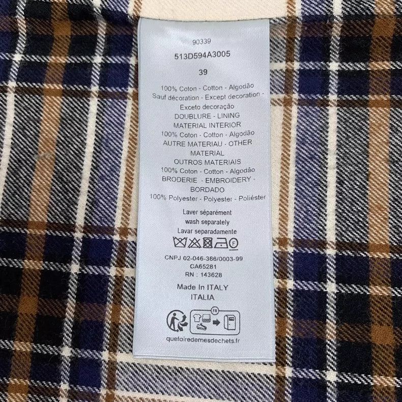 Dior Dior Size 39 25 Archive Labels Series Dark Blue Letter Em Size US XXS / EU 40 - 8 Thumbnail