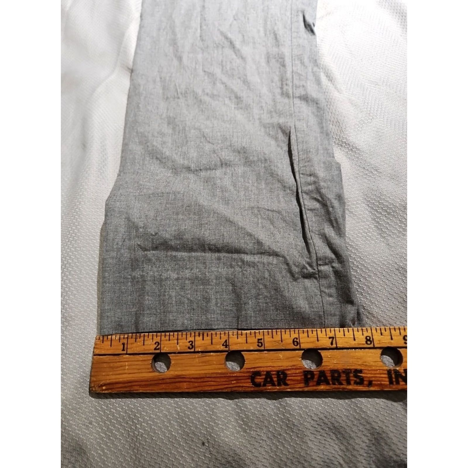 J.Crew J.CREW Pants Mens 34x32 Bedford Slim Flat Front Gray Wool Cotton Chino Trousers / Pants Size US 34 / EU 50 - 6 Thumbnail