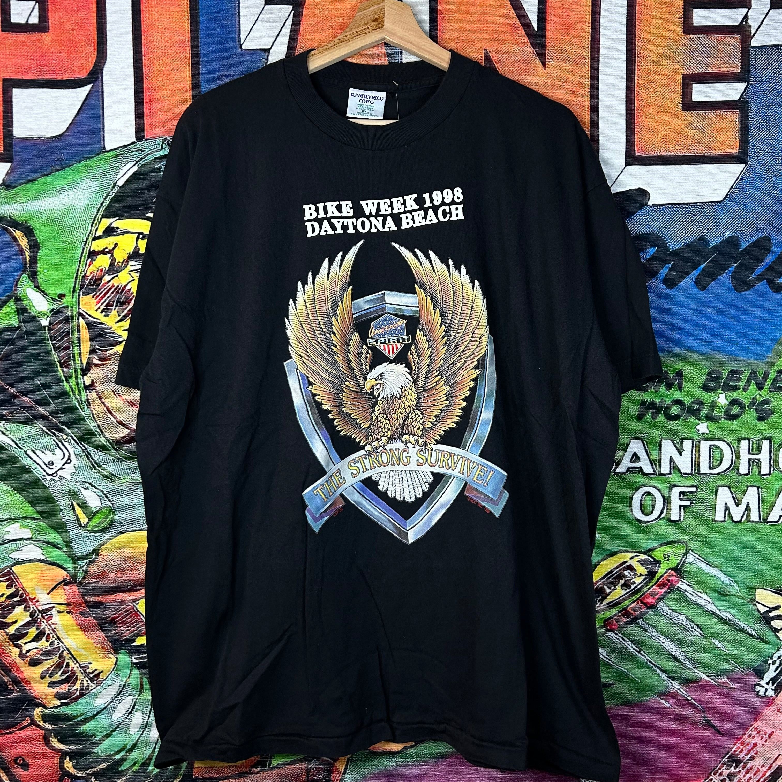 Vintage Vintage 90s Daytona Beach Tee Size 2XL Size US XXL / EU 58 / 5 - 1 Thumbnail