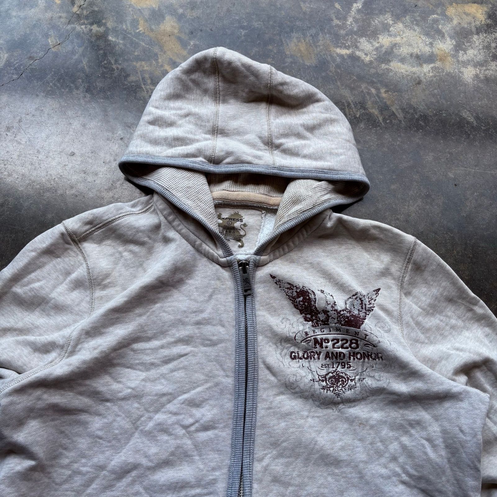 Express Y2K Essential Grunge Empire Hoodie Size US L / EU 52-54 / 3 - 2 Thumbnail