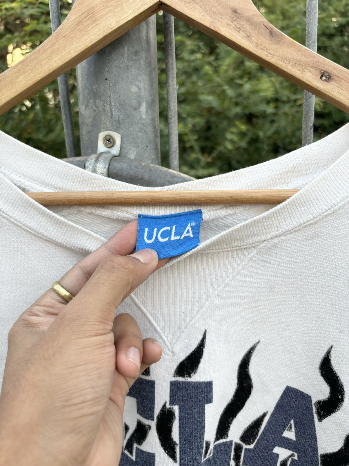 Vintage Vintage Paint UCLA Black Flame Sweatshirt Size US M / EU 48-50 / 2 - 7 Thumbnail