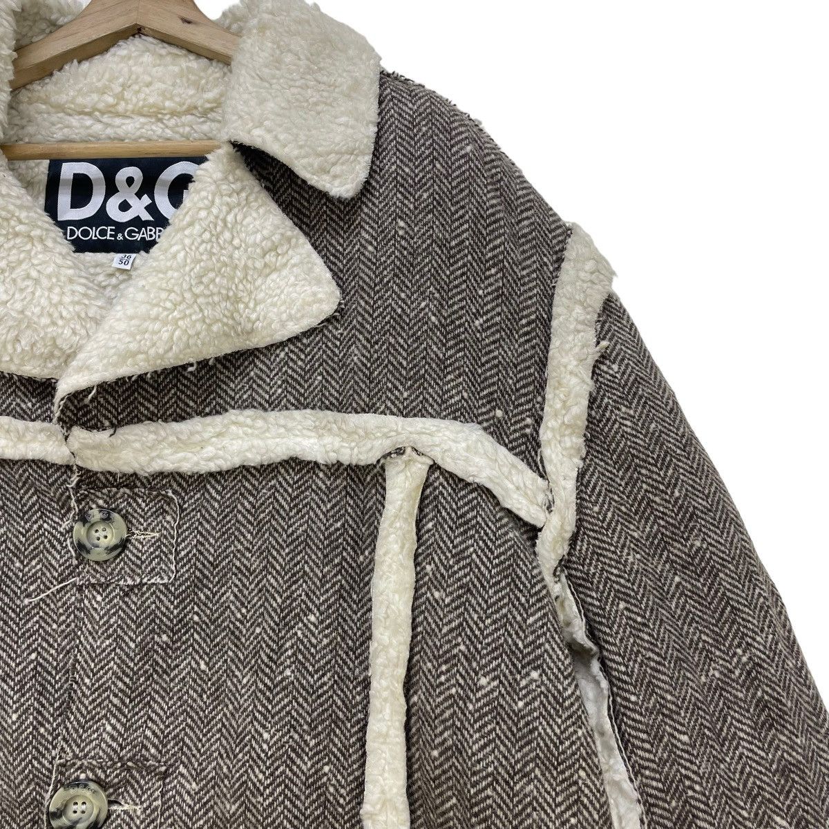 Dolce & Gabbana 🔥Luxury Brand Dolce And Gabana Shearling Jacket Size US M / EU 48-50 / 2 - 4 Thumbnail