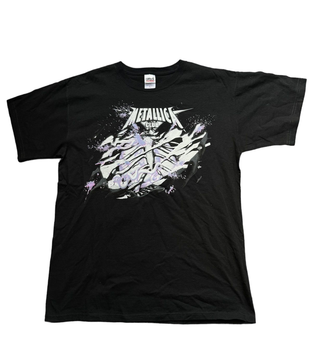 1997 Vintage Metallica Club Member Covering The World Tee