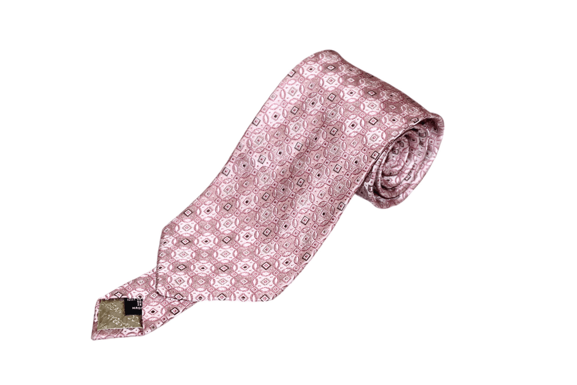Dolce & Gabbana Dolce & Gabbana Luxury Design Geometric Jacquard Silk Tie Size ONE SIZE - 9 Thumbnail