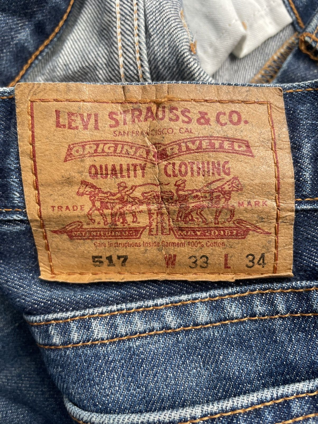 Levi's Vintage 1998 Levis 517 Size US 30 / EU 46 - 10 Thumbnail