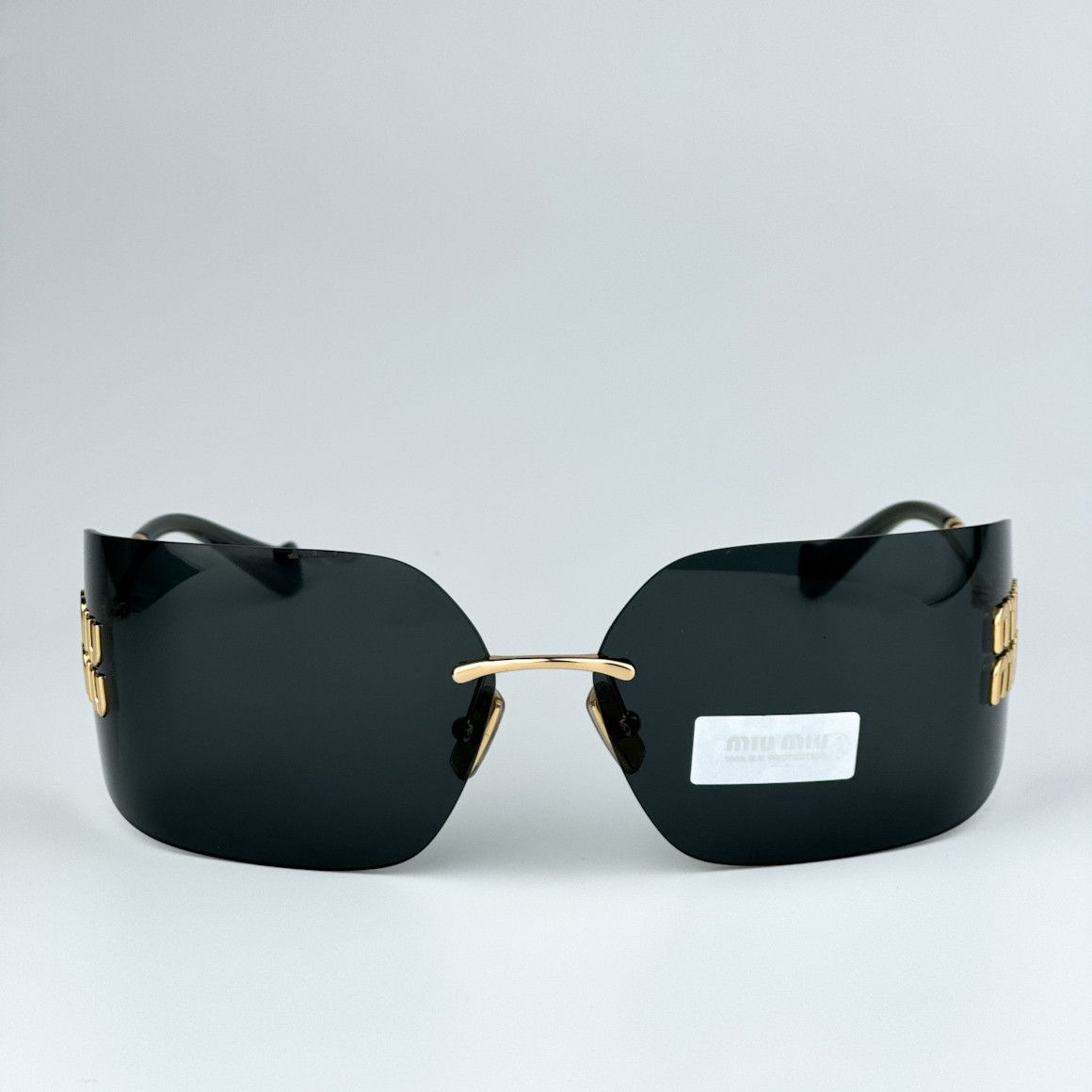 Miu Miu Miu Miu Women Sunglasses Wraparound MU54YS RUNWAY 5AK5S0 Size ONE SIZE - 6 Thumbnail