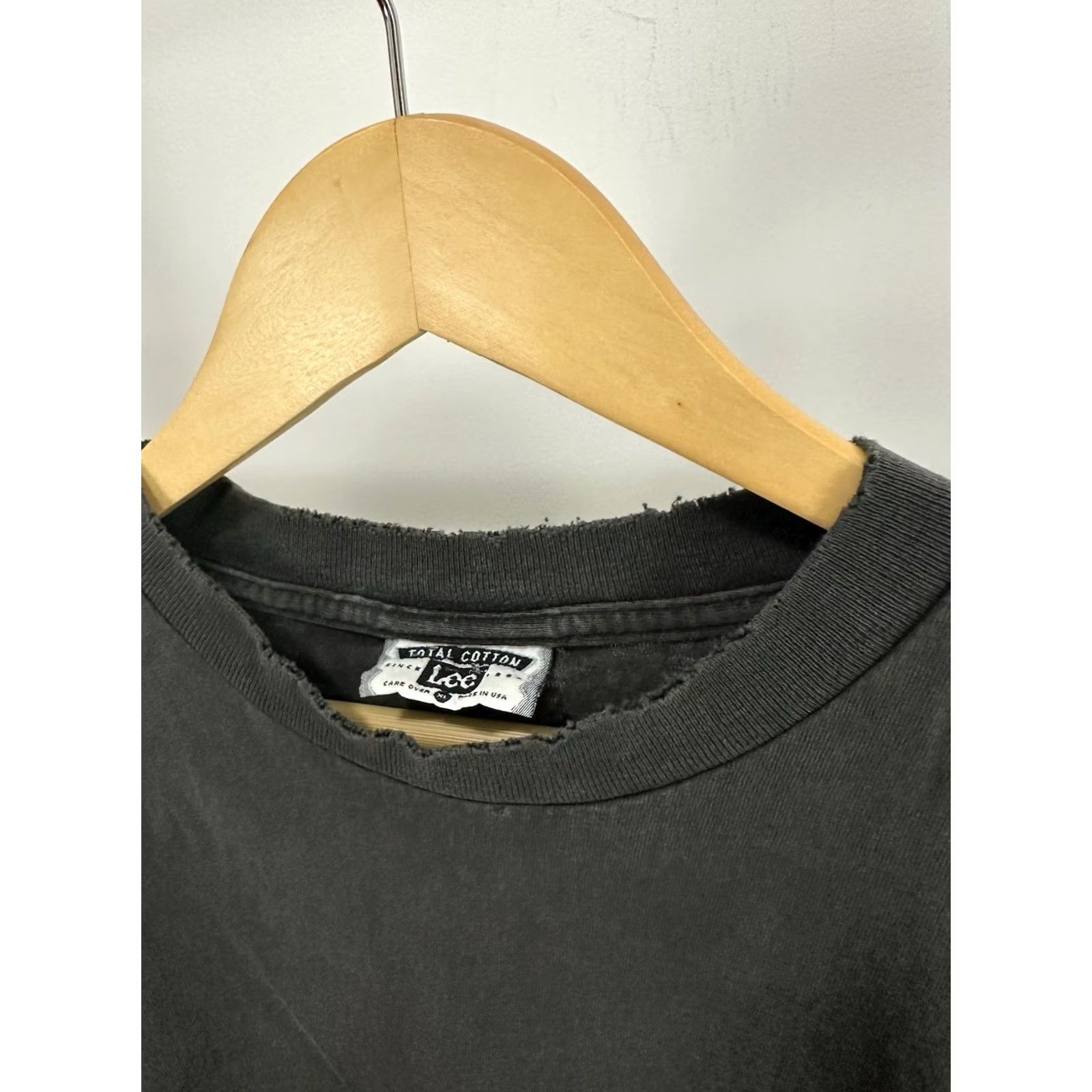 Lee VTG Lee Distressed Worn Cotton Blank Pocket Long Sleeve BOXY T-Shirt XL USA Men Size US XL / EU 56 / 4 - 7 Thumbnail