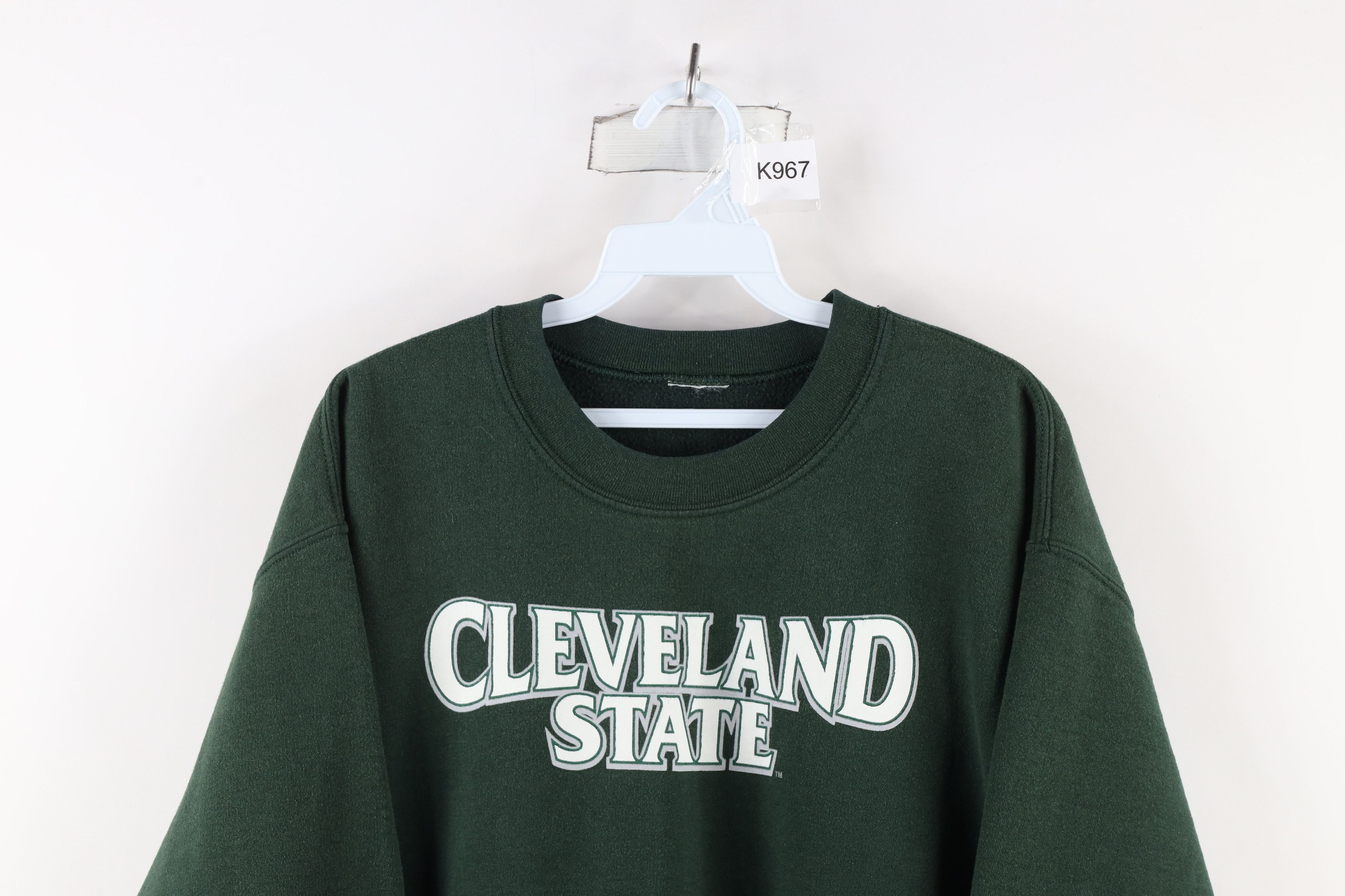 Vintage Vintage 90s Cleveland State University Crewneck Sweatshirt Size US M / EU 48-50 / 2 - 2 Thumbnail
