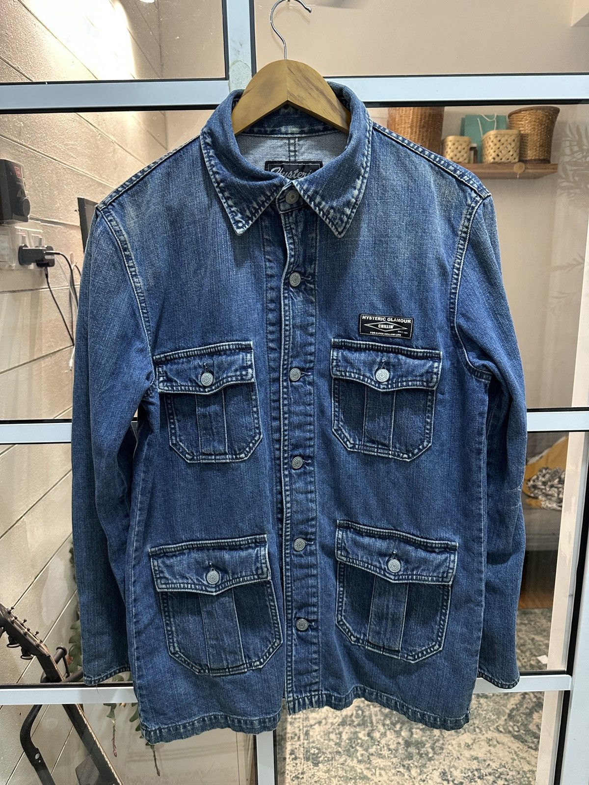 Hysteric Glamour Hysteric Glamour “Heavy” Multipocket Denim Jacket Size US M / EU 48-50 / 2 - 2 Thumbnail