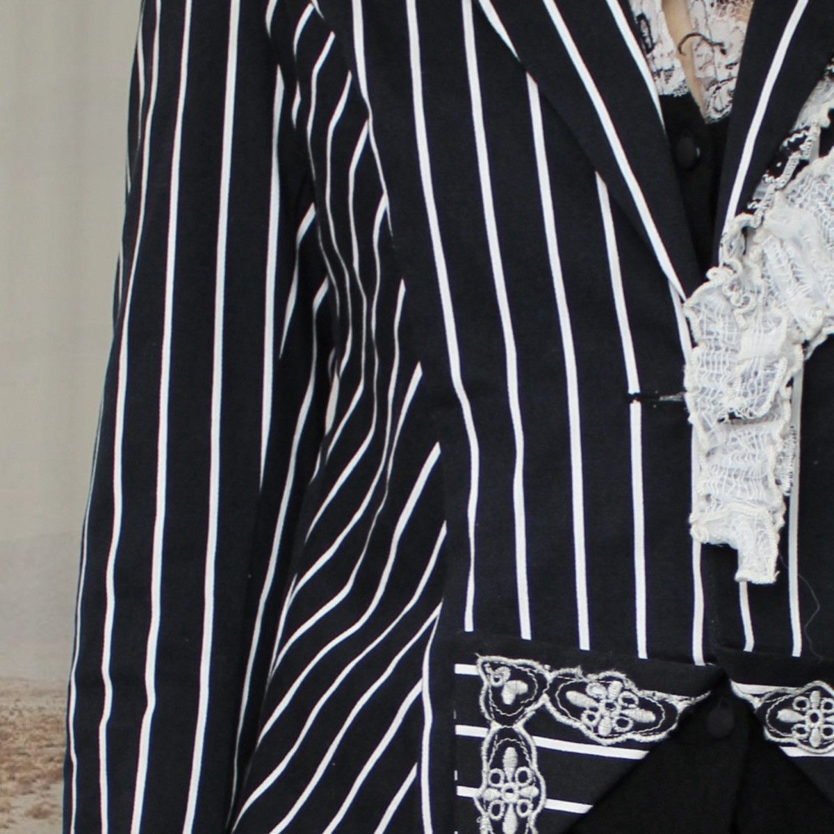 Other 🎹B/W STRIPED BLAZER🎹 Size XL / US 12-14 / IT 48-50 - 4 Thumbnail