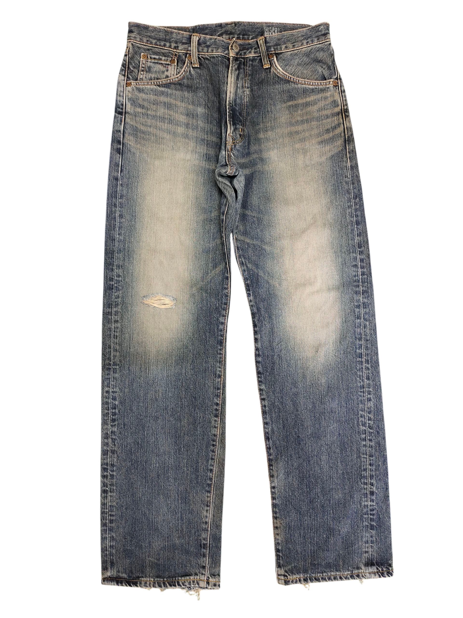 Comme des Garcons × Undercover Loose Jeans Edwin Xv 445 Clawmark Distress Denim Wide Leg Size US 32 / EU 48 - 1 Thumbnail