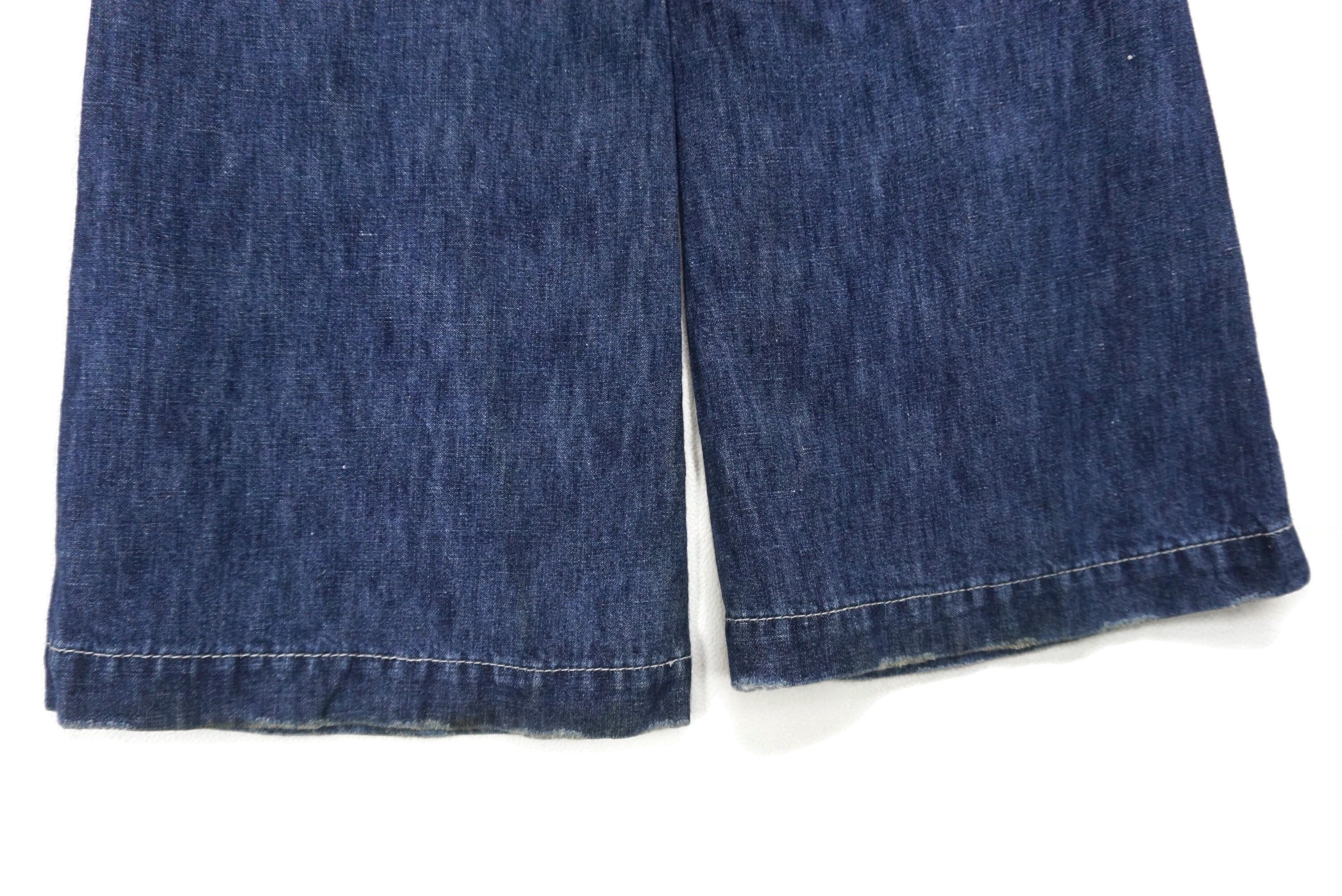 Japanese Brand Back Number Jeans fit W29xL34 Low-Rise Bootcut Baker Denim Size US 28 / EU 44 - 12 Thumbnail