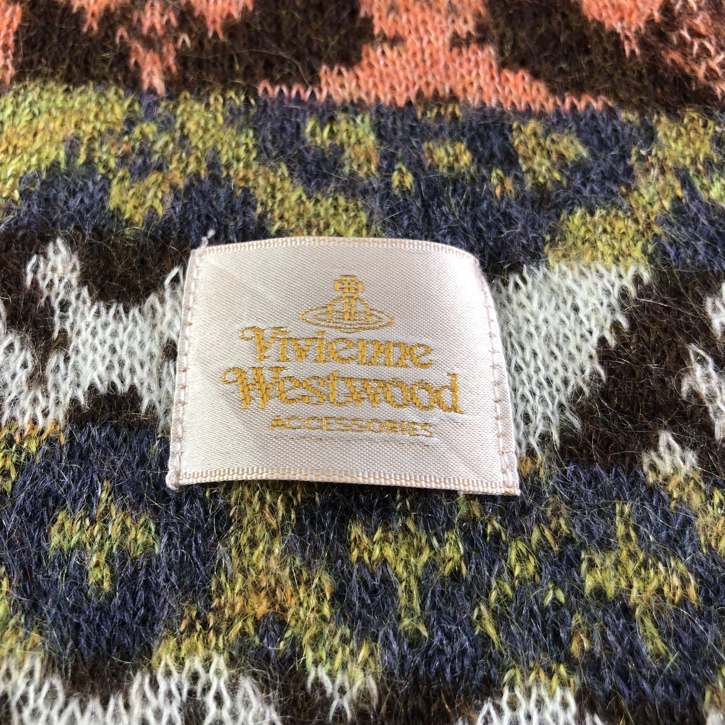 Vivienne Westwood Vivienne Westwood Navajo Wool Scarf Muffler V1795 Size ONE SIZE - 4 Thumbnail