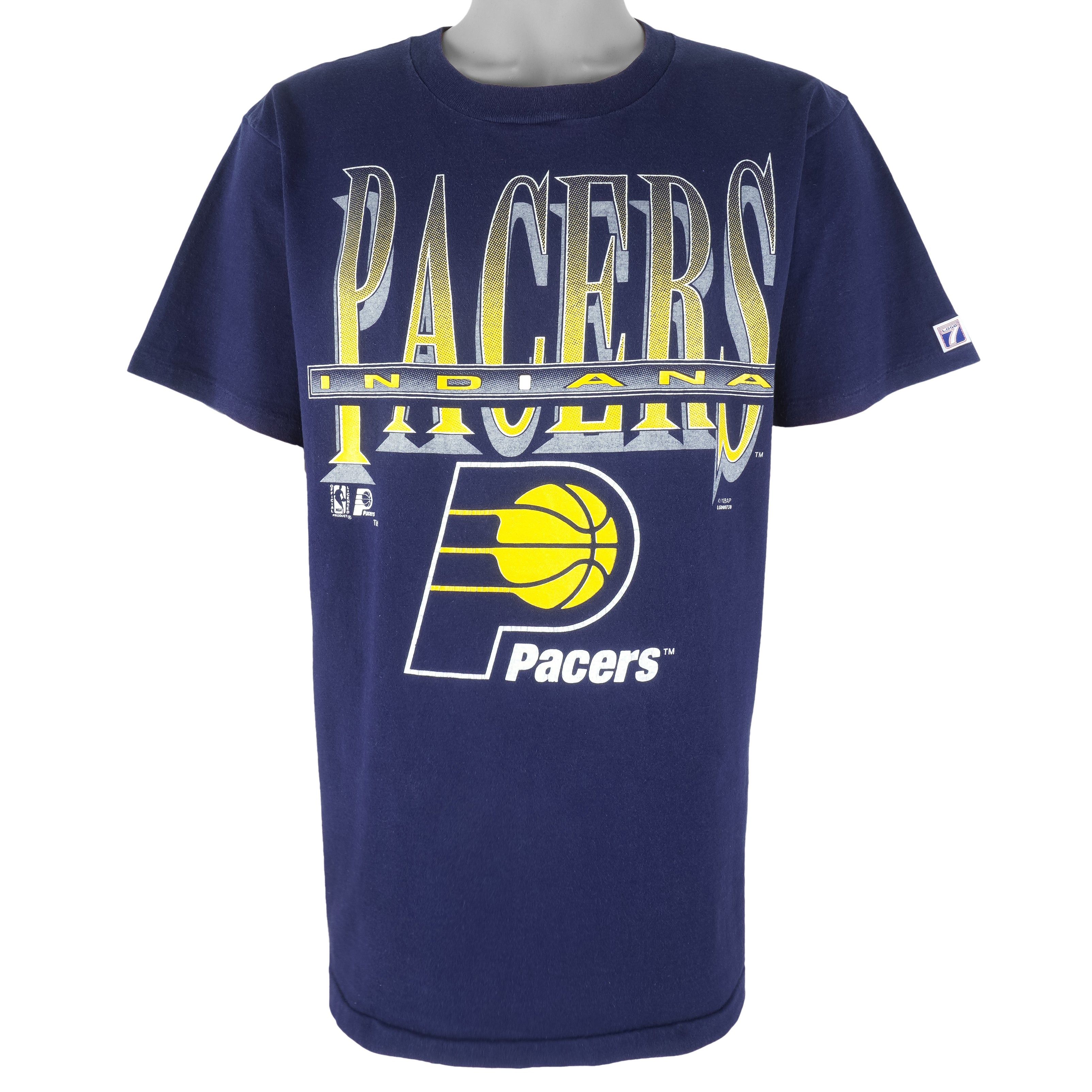Logo 7 NBA - Indiana Pacers Single Stitch T-Shirt 1990s Size US L / EU 52-54 / 3 - 1 Thumbnail
