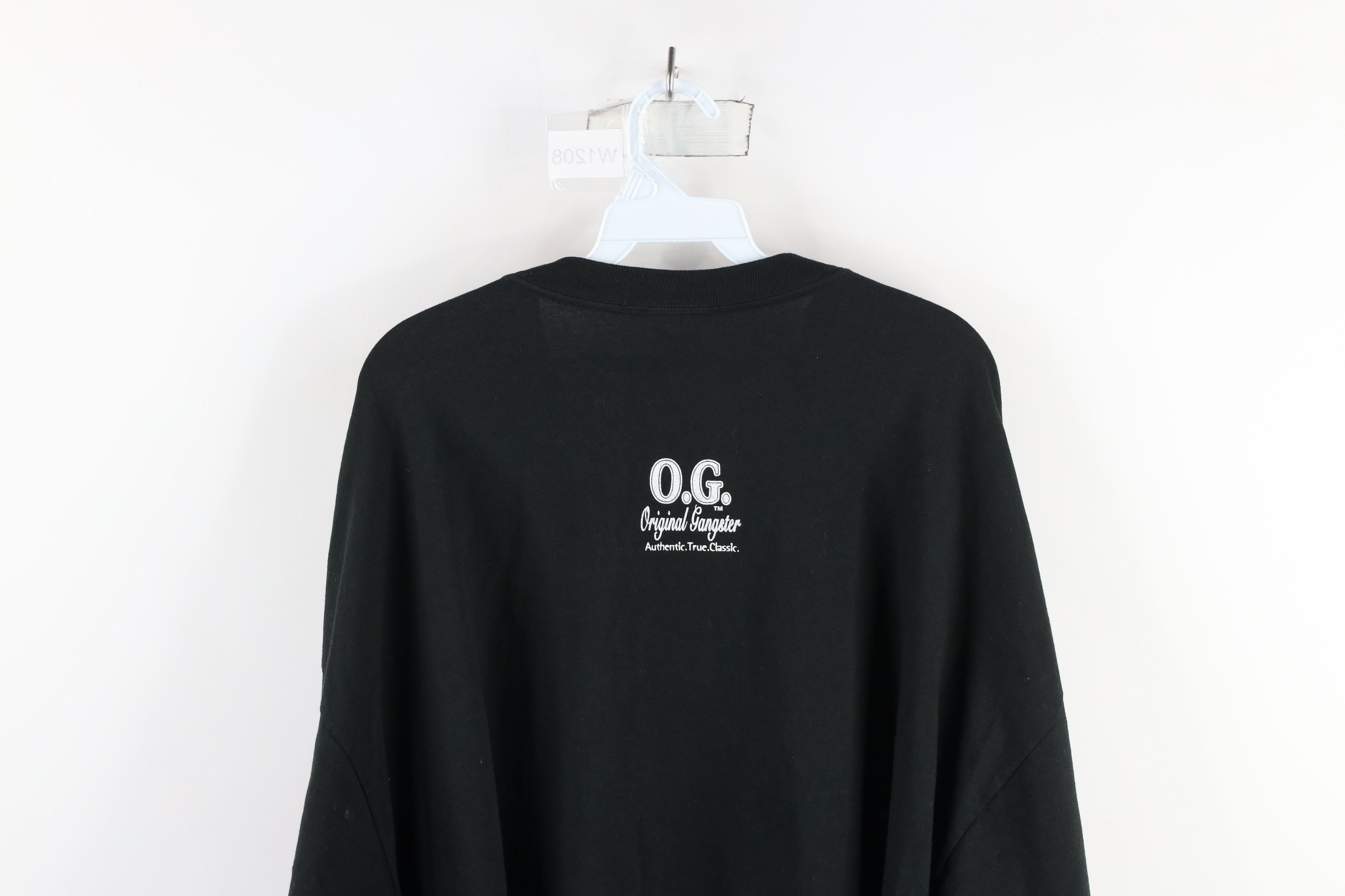 Vintage Vintage 90s Original Gangster Long Sleeve T-Shirt Black Size US XXL / EU 58 / 5 - 12 Thumbnail