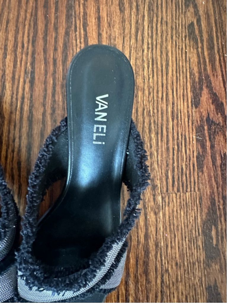 VANELI Women's Vaneli Mules Size 8.5W Black and Gray Size US 8.5 / IT 38.5 - 3 Thumbnail