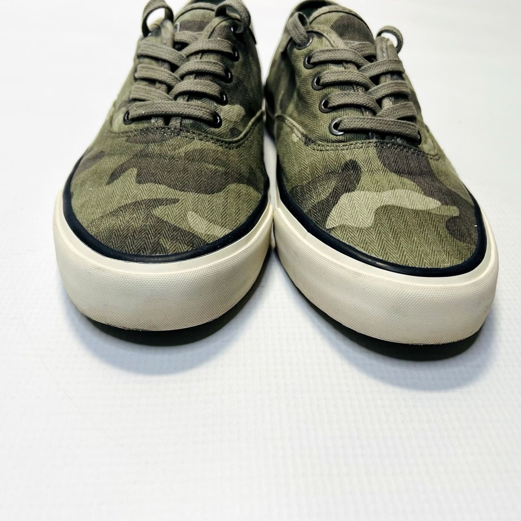SeaVees Seavess Legend Sneakers Womens 8.5 Saltwash Herringbone Twill Camo Lace Up Size US 9 / IT 39 - 7 Thumbnail
