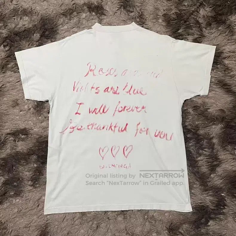 Balenciaga Balenciaga Solid Color Logo Printed Short Sleeve Size US S / EU 44-46 / 1 - 1 Thumbnail