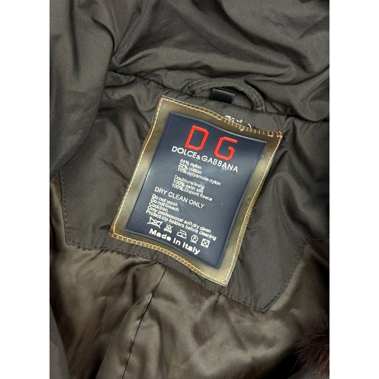 Dolce & Gabbana VINTAGE Dolce&Gabbana Jacket Real Fur 2XL Womens Brown Fur Lining Regular Size Vintage Primera? Wait, cannot add extra. Size XXL / US 16-18 / IT 52-54 - 5 Thumbnail
