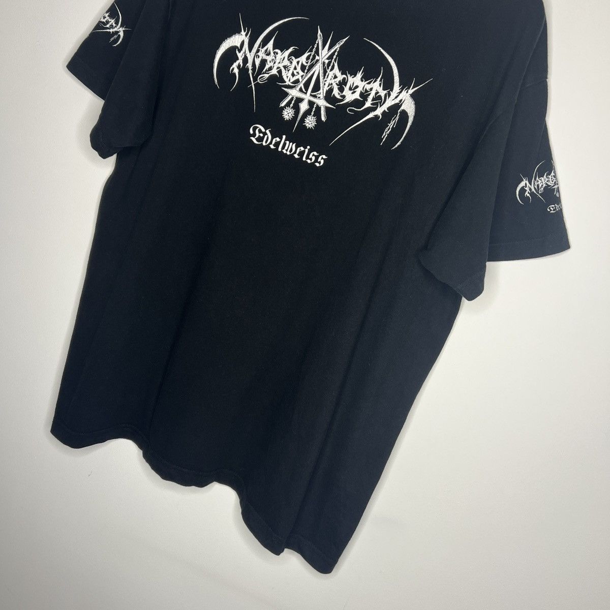 Band Tees Rare Vintage 90s Nargaroth Black Metal Rock Band T Shirt Size US XL / EU 56 / 4 - 3 Thumbnail