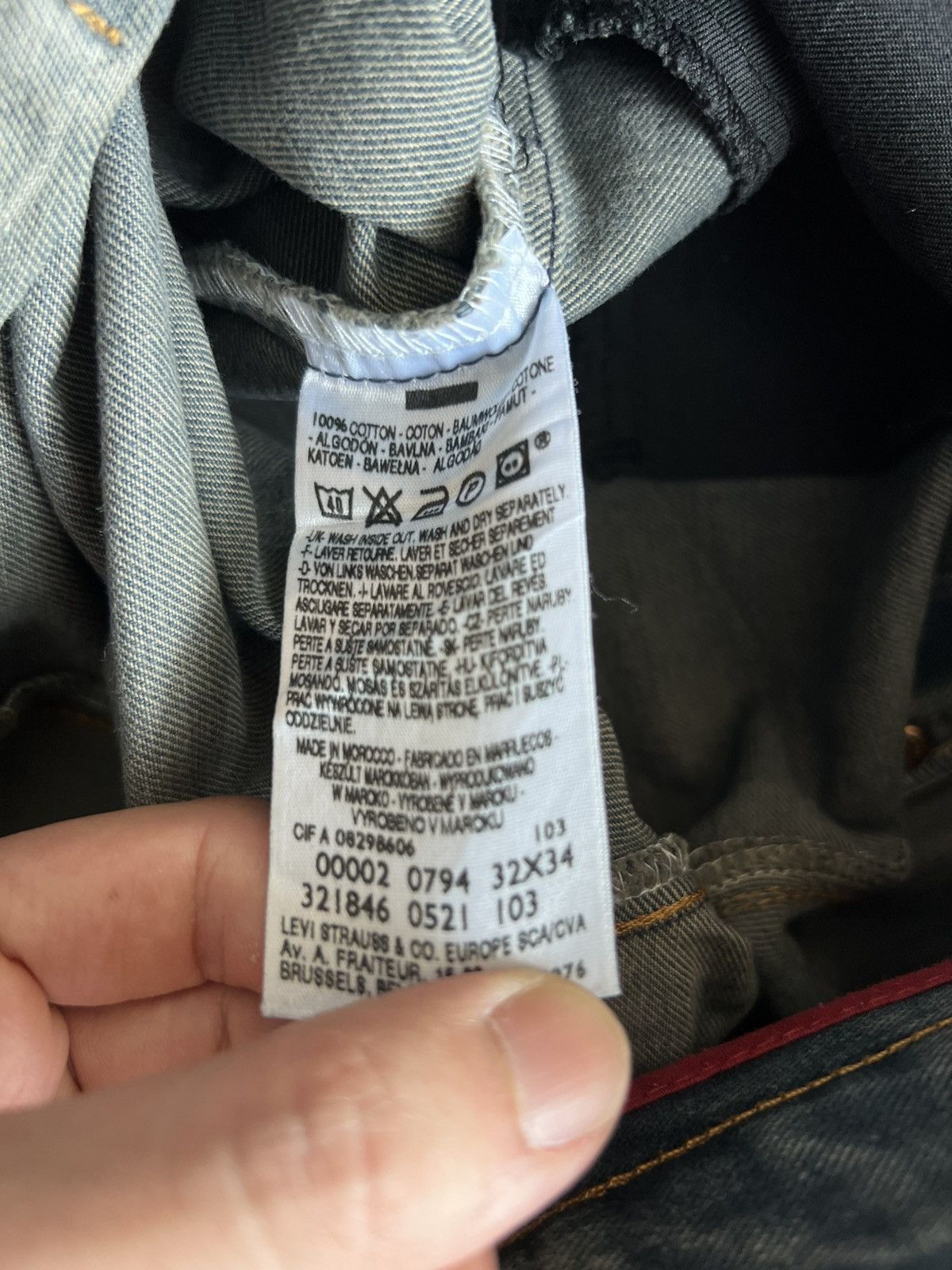 Levi's Levis Engineered Jeans Buckle Back Tag W32 Actual 33x28.5 Size US 32 / EU 48 - 7 Thumbnail