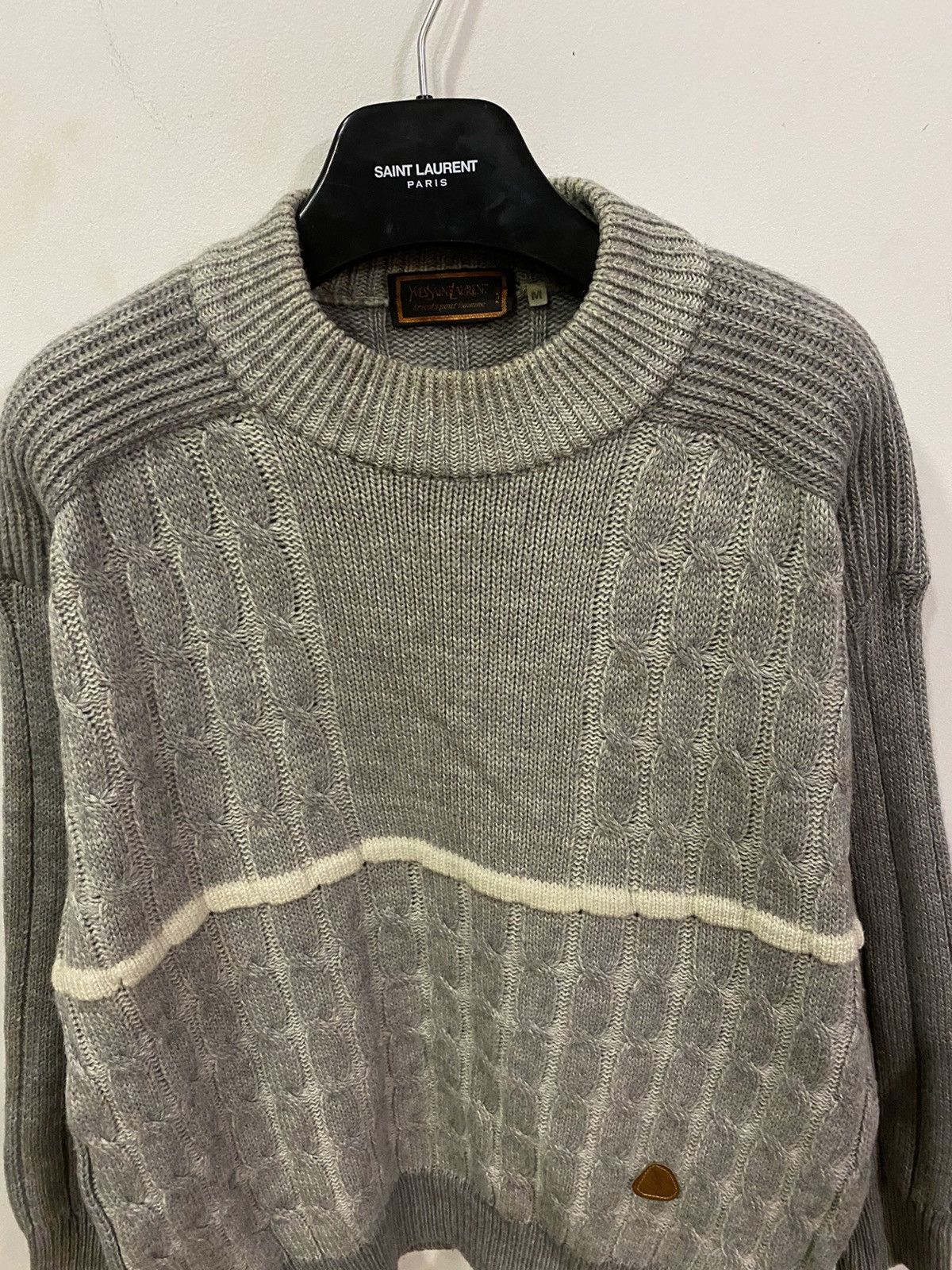 Yves Saint Laurent 80’s Wool YSL Sweater Soft Knit Size US M / EU 48-50 / 2 - 15 Thumbnail