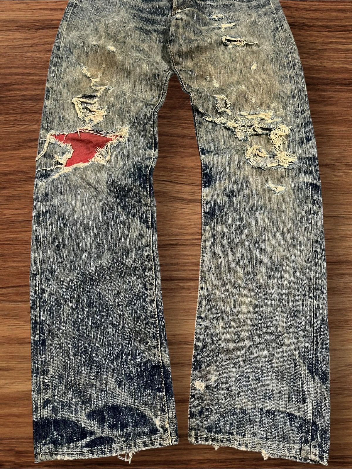 Kapital Vintage 18oz Eight G Union Made Selvedge Distressed Jeans Size US 30 / EU 46 - 15 Thumbnail