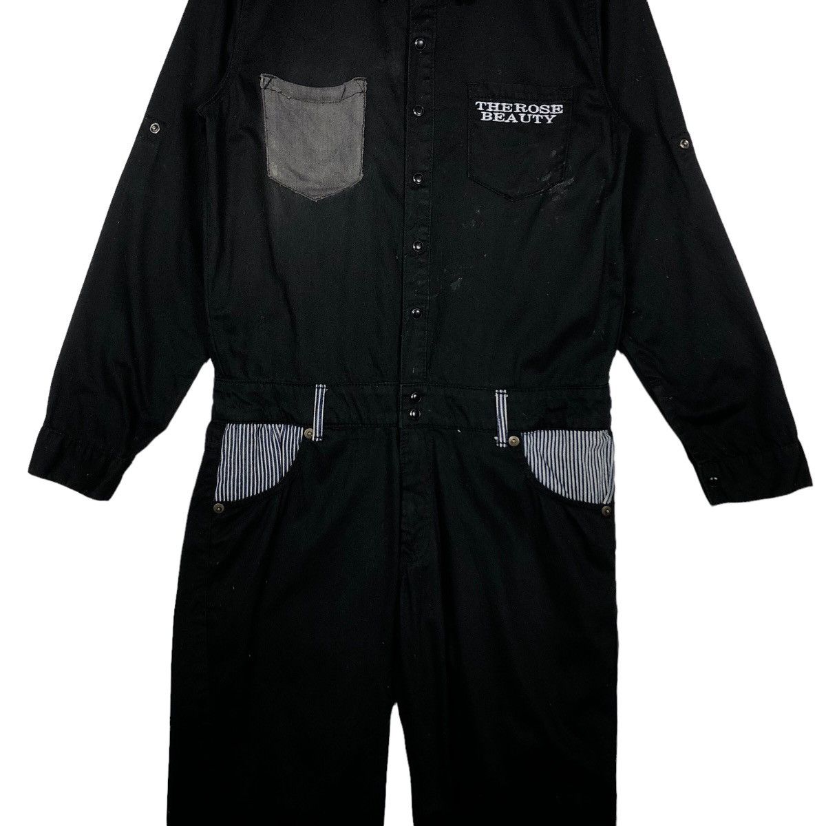 Japanese Brand The Rose Beauty Inspire Chrome Hearts Overall Work Big Logo Size US 34 / EU 50 - 5 Thumbnail
