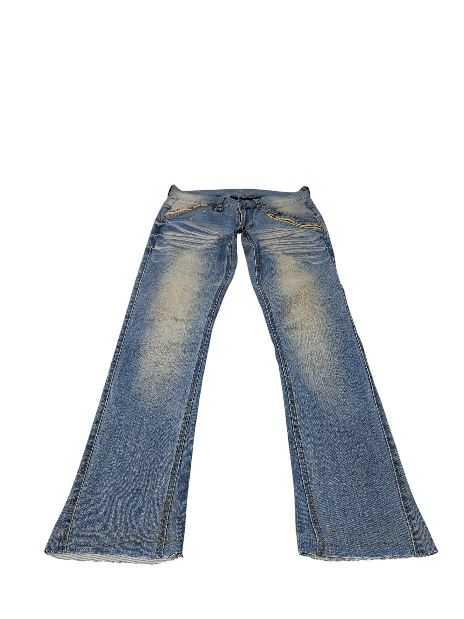 If Six Was Nine Flare Jeans Shinehill Japan Distress Denim Bootcut