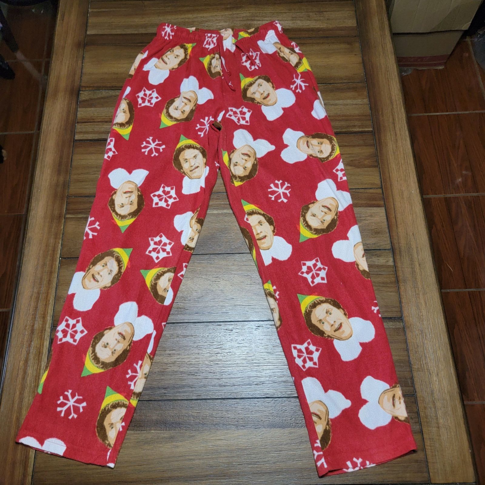Other Elf Unisex Red Fleece Lounge Pants - Size Small Size 26" / US 2 / IT 38 - 1 Thumbnail