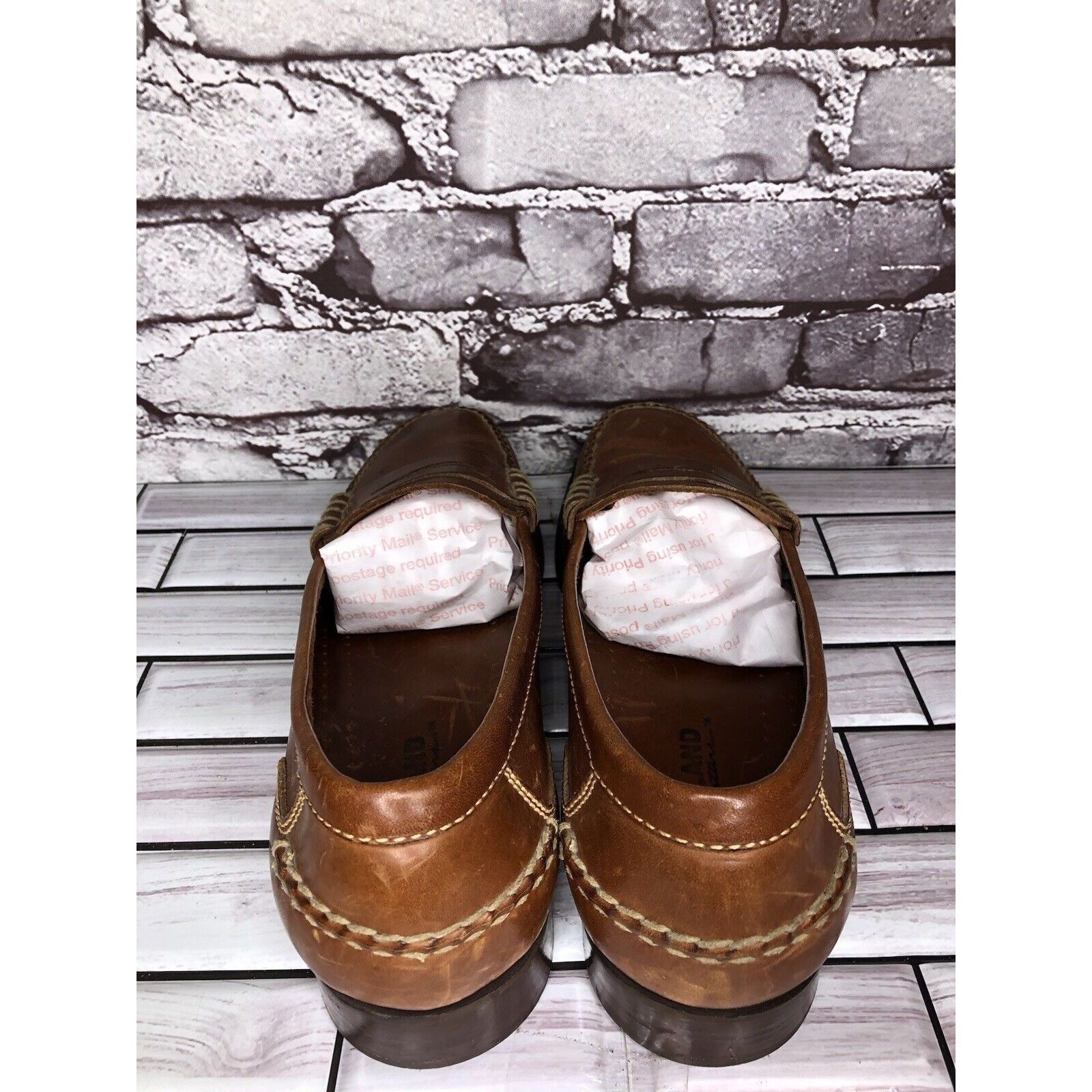 Kirkland Signature Kirkland Signature Brown Leather Penny Loafers Moc Toe Slip Size US 10 / EU 43 - 5 Thumbnail