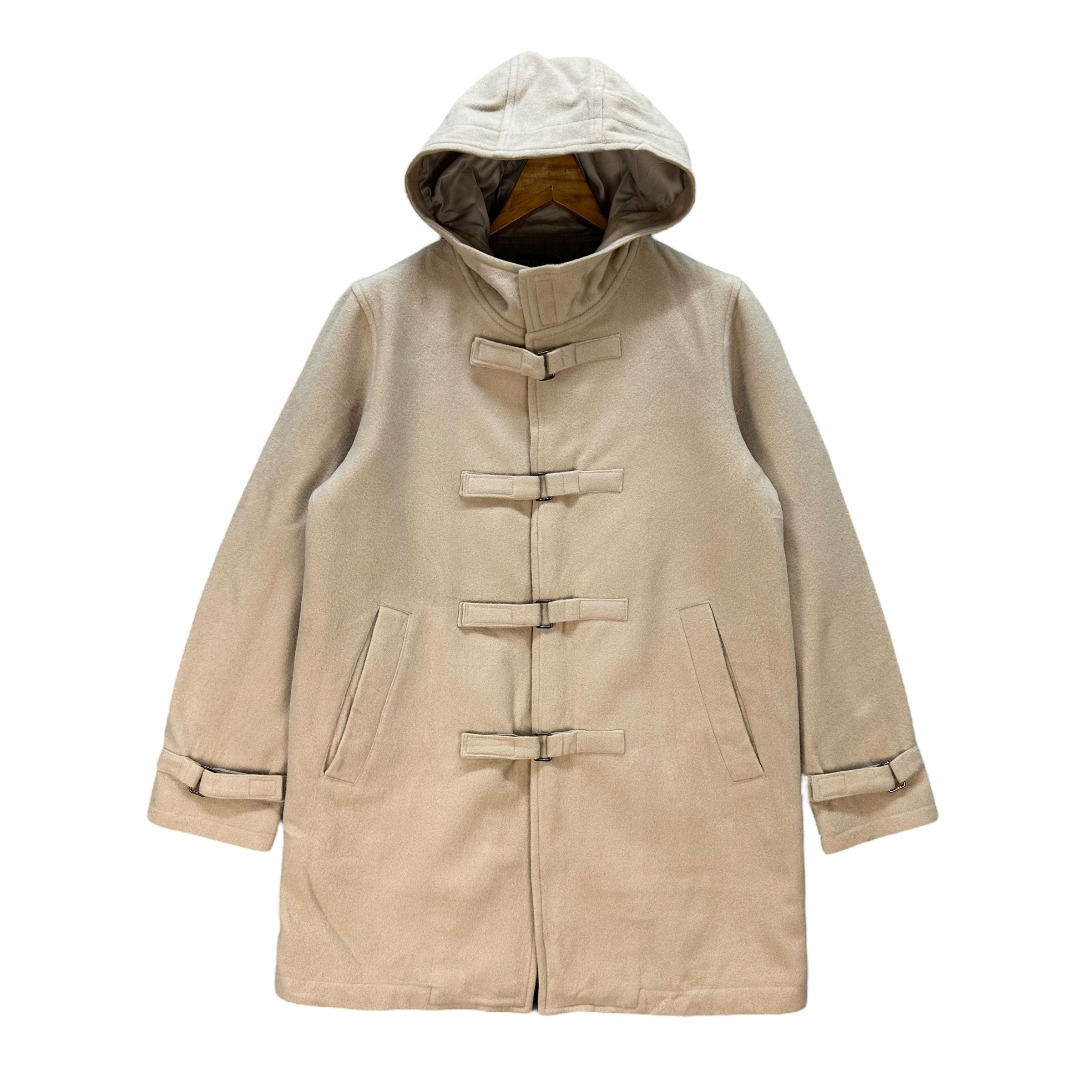 Tornado Mart TORNADO MART Wool Hooded Long Coat Jacket #A78-1899 Size US M / EU 48-50 / 2 - 1 Thumbnail