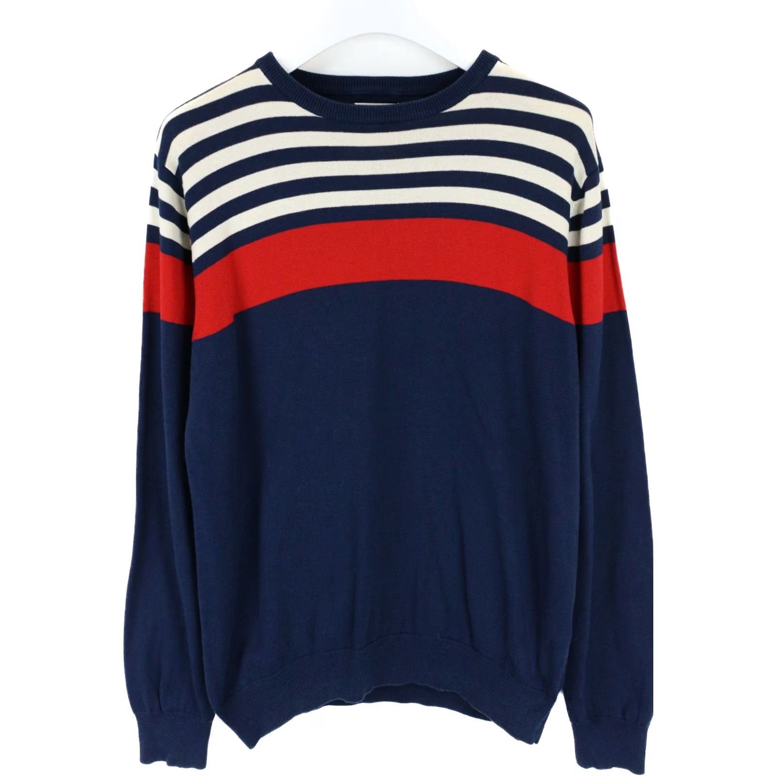 Gant GANT New Haven Jumper Men Large Pullover Striped Crew Neck Knitted Size US L / EU 52-54 / 3 - 2 Thumbnail