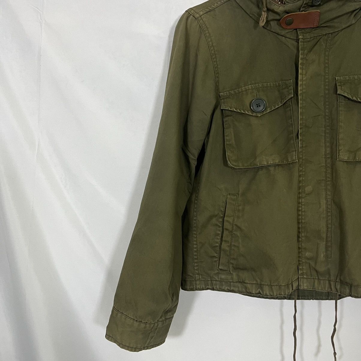 Japanese Brand VTG SHUCA ARMY MILITARY STYLE CROP JACKET Size S / US 4 / IT 40 - 2 Thumbnail