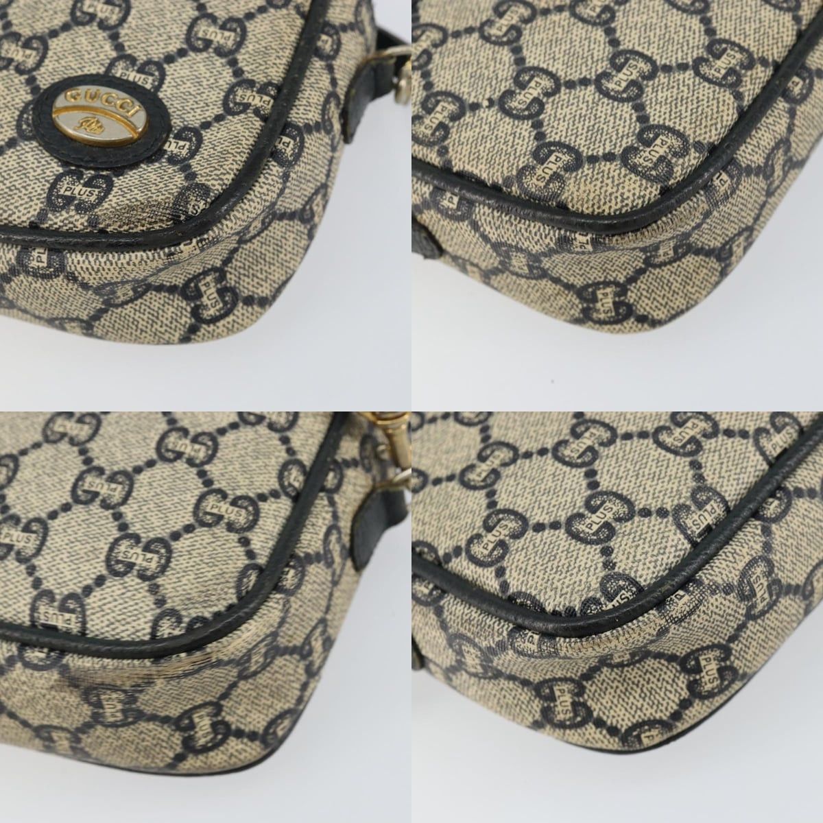 Gucci GUCCI GG Plus Supreme Shoulder Bag Pvc Navy Gold Size ONE SIZE - 10 Thumbnail