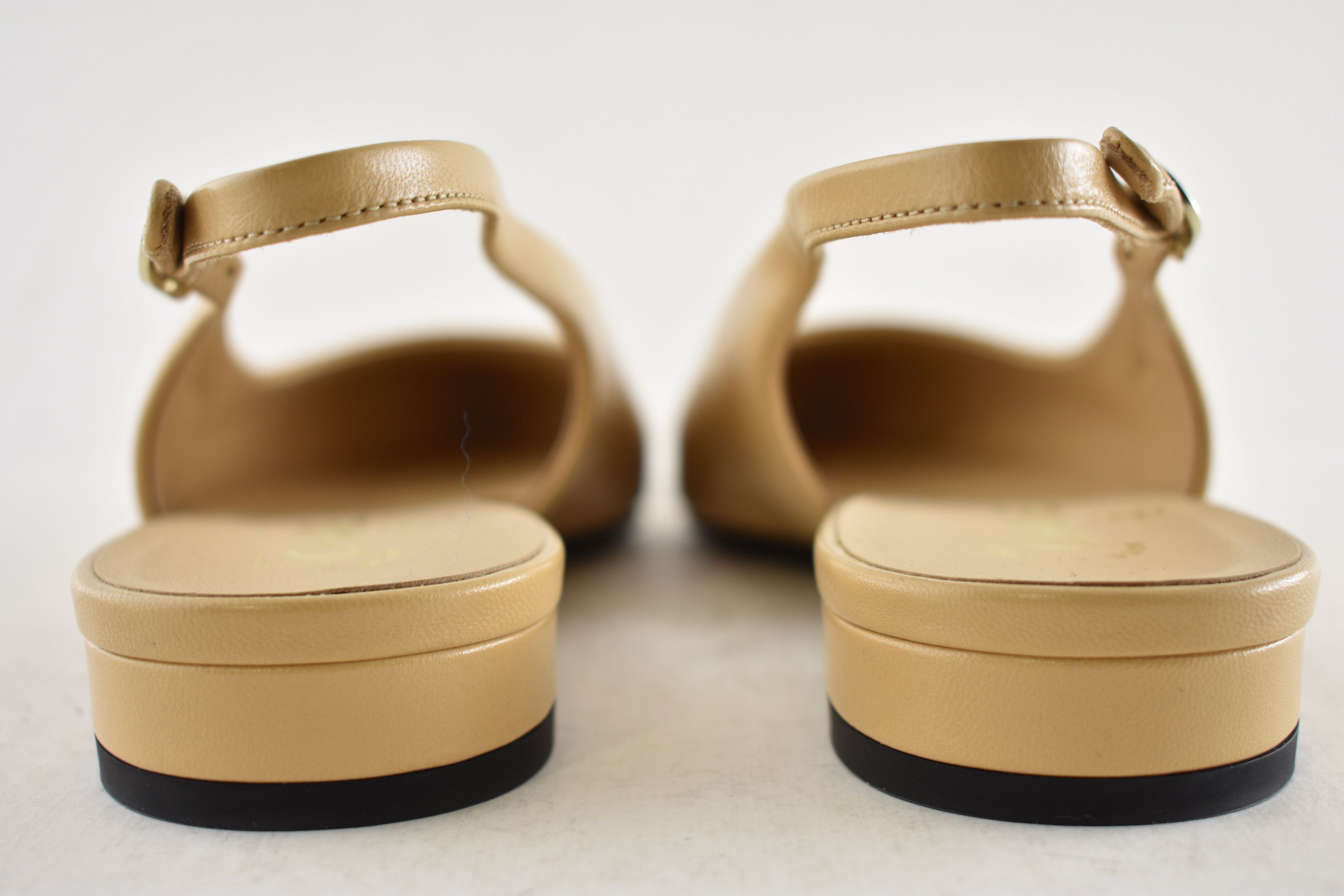 Chanel Chanel 24A Black CC Logo Slingback Pointed Ballet Flat 39 Size US 9 / IT 39 - 15 Thumbnail