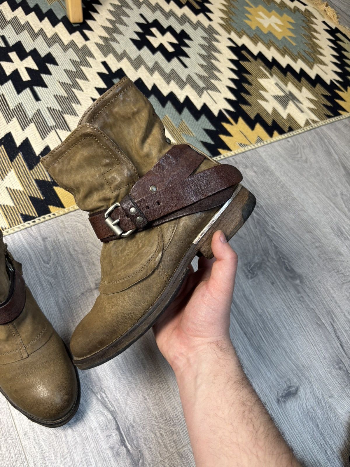 A.S.98 A.S.98 leather biker boots Y2K avant-garde Size US 7 / EU 40 - 3 Thumbnail