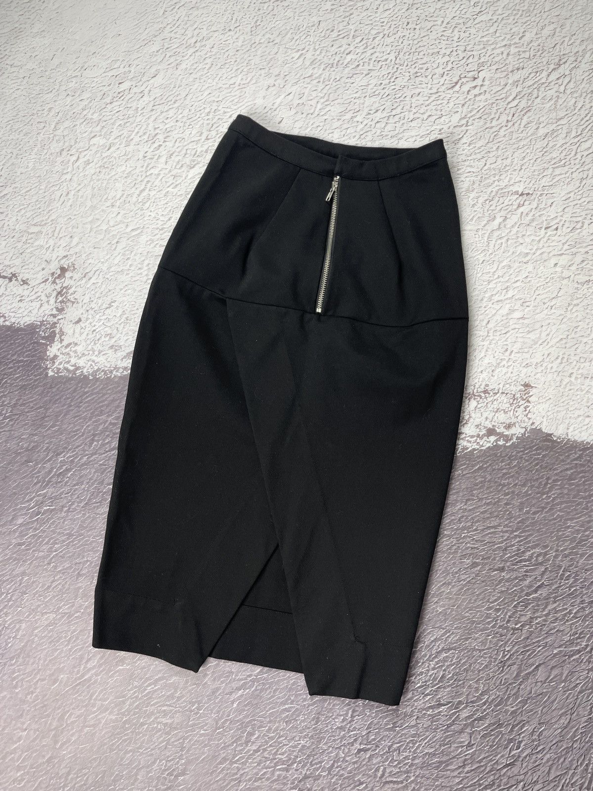 Rick Owens Rick Owens Faun S/S 15 black midi skirt zipper Size 27" / US 4 / IT 40 - 12 Thumbnail