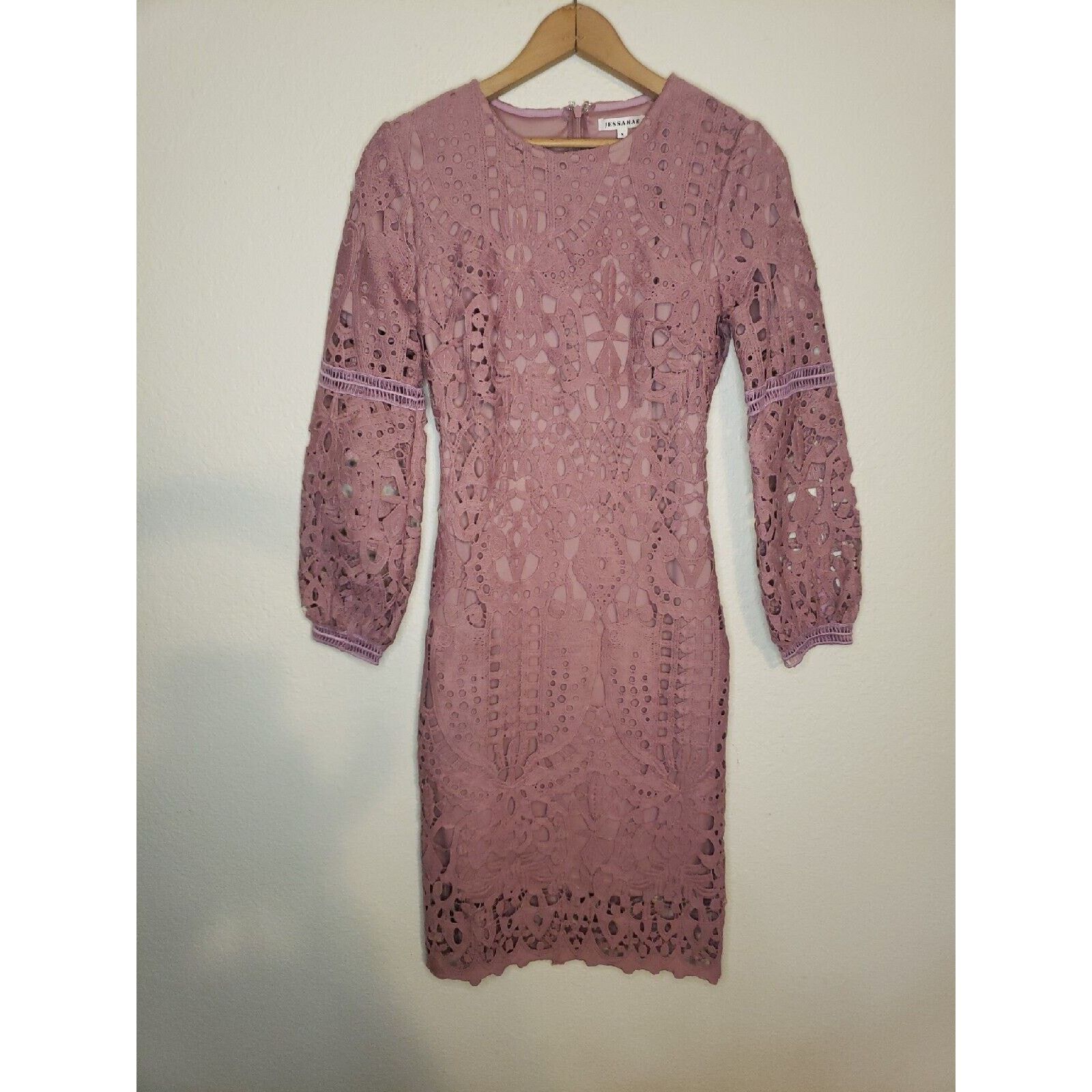 Other Womens SMALL Jessakae Crochet Lace Mesh Short Sleeve Dress Size S / US 4 / IT 40 - 1 Thumbnail
