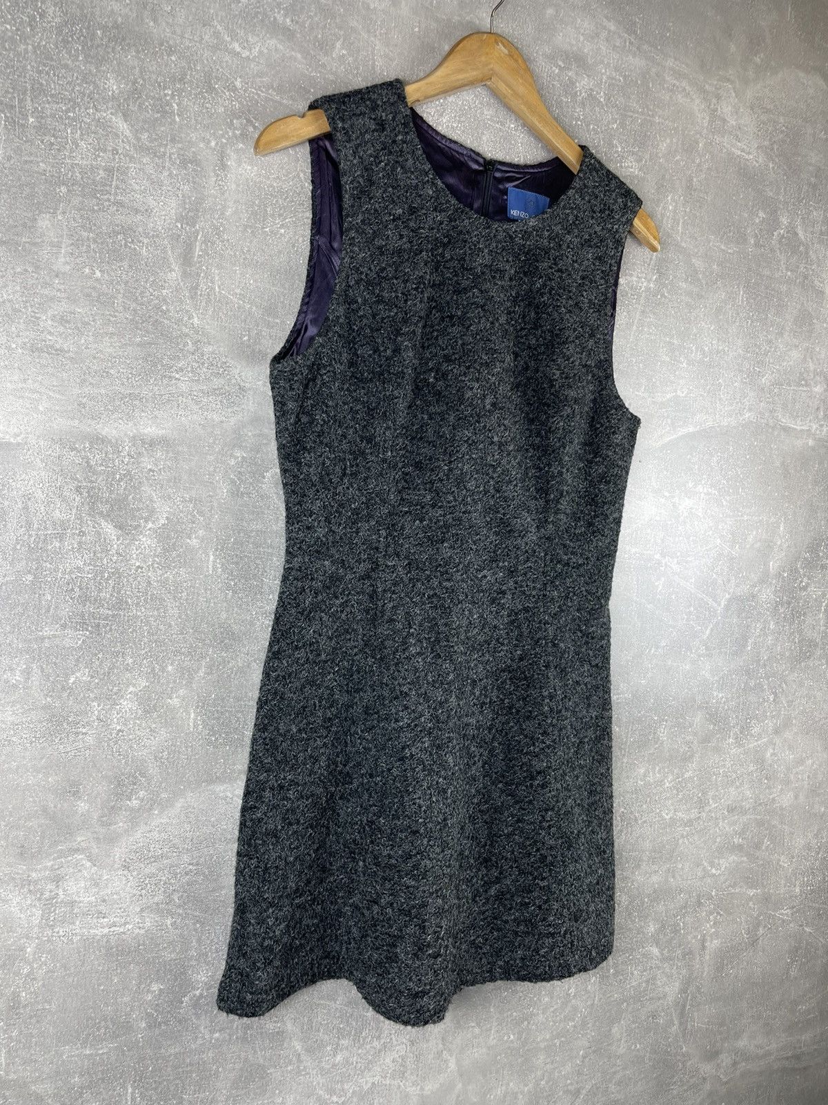 Kenzo Kenzo Jeans Embroidered Wool Blazer Dress Set Early 00s Gray Size L / US 10 / IT 46 - 15 Thumbnail